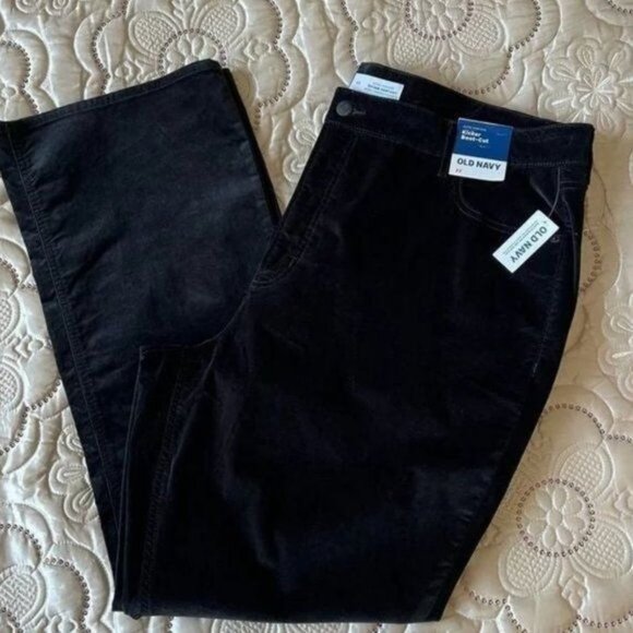 Old Navy Extra High Rise Kicker Boot Cut Velvet Pant Women's Plus Size 22 New wi - Picture 3 of 6